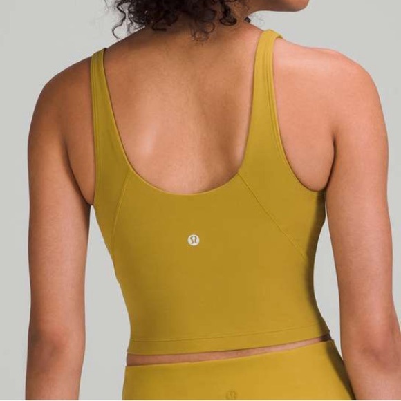 lululemon Women’s athletica Mustard Crop Top Size 6 - Picture 2 of 8